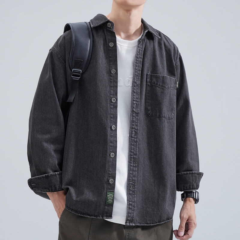 Winter Clothing Pk - Kemeja Denim Pria Lengan Panjang 2025
