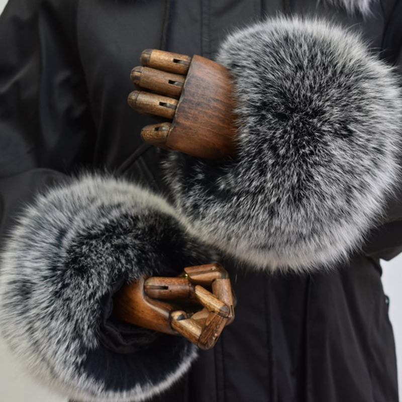 Winter Clothing Pk - Manset bulu rubah untuk wanita seluruh