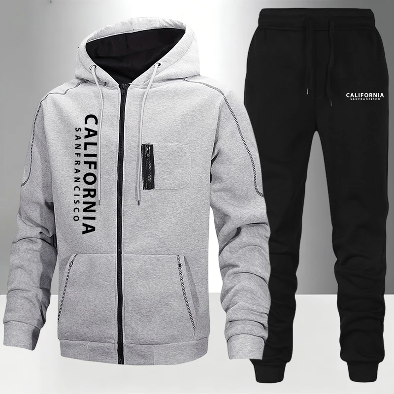 Winter Clothing Pk - Setelan Olahraga Pria, Hoodie Kasual, Jaket