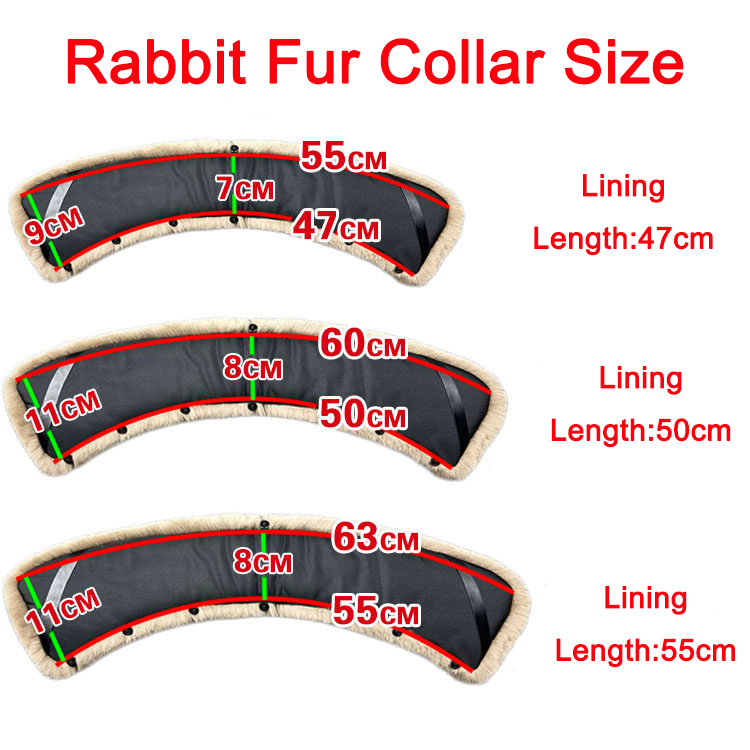 Winter Clothing Pk - Kerah Bulu Kelinci Rex 100% untuk