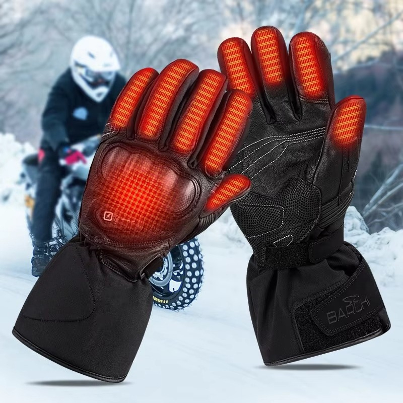 Heated Gloves Electric - Sarung Tangan Motor Kulit Berpemanas Elektrik