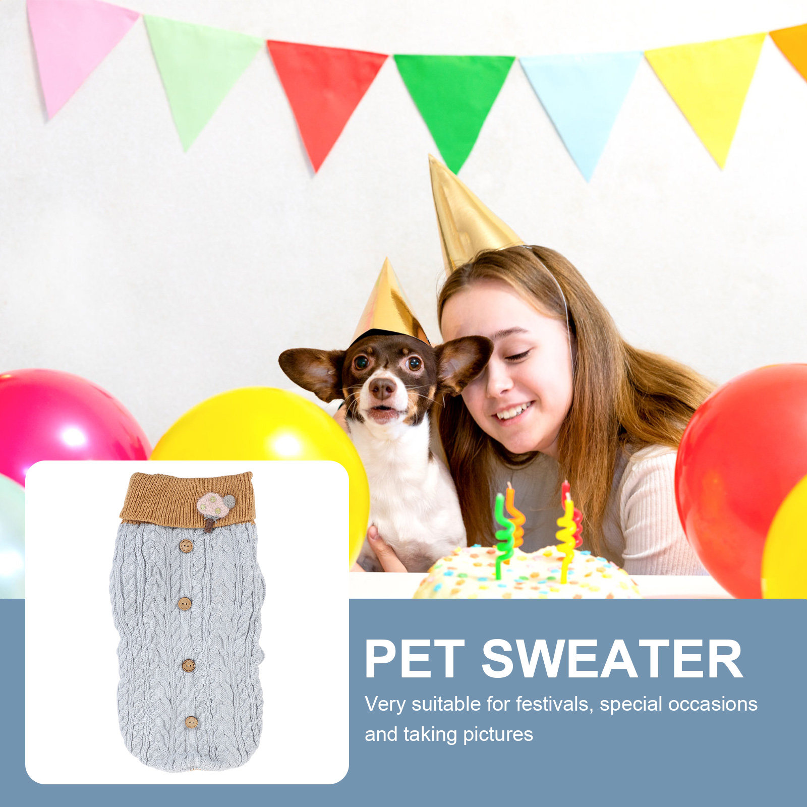 1 buah Sweater Hewan Peliharaa - Winter Clothing Gift Ideas ulasan dan harga
