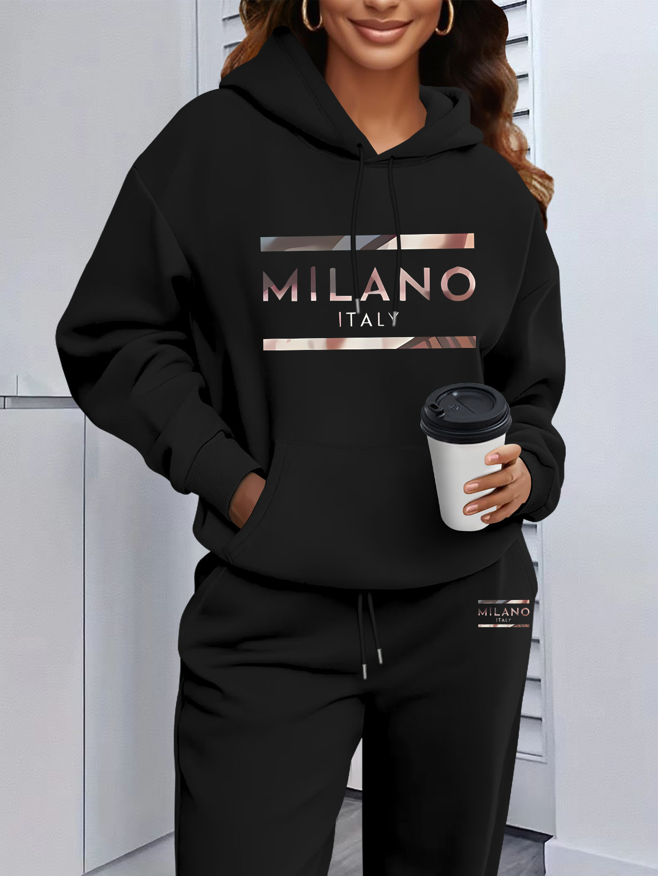 Setelan Hoodie Sweatshirt Wani - Winter Clothing For Women ulasan dan harga
