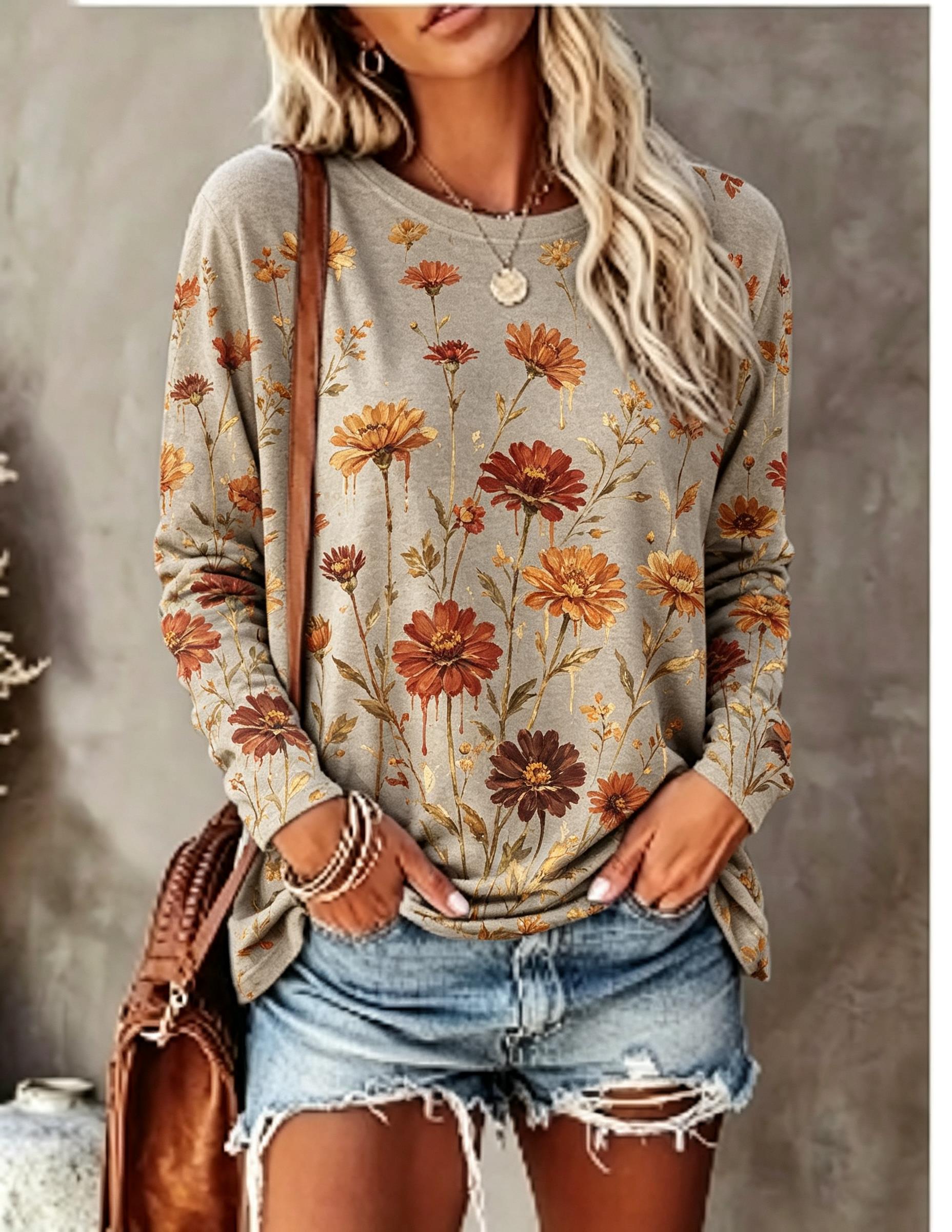 Kaos Wanita Lengan Panjang Mot - Winter Clothing For Women ulasan dan harga