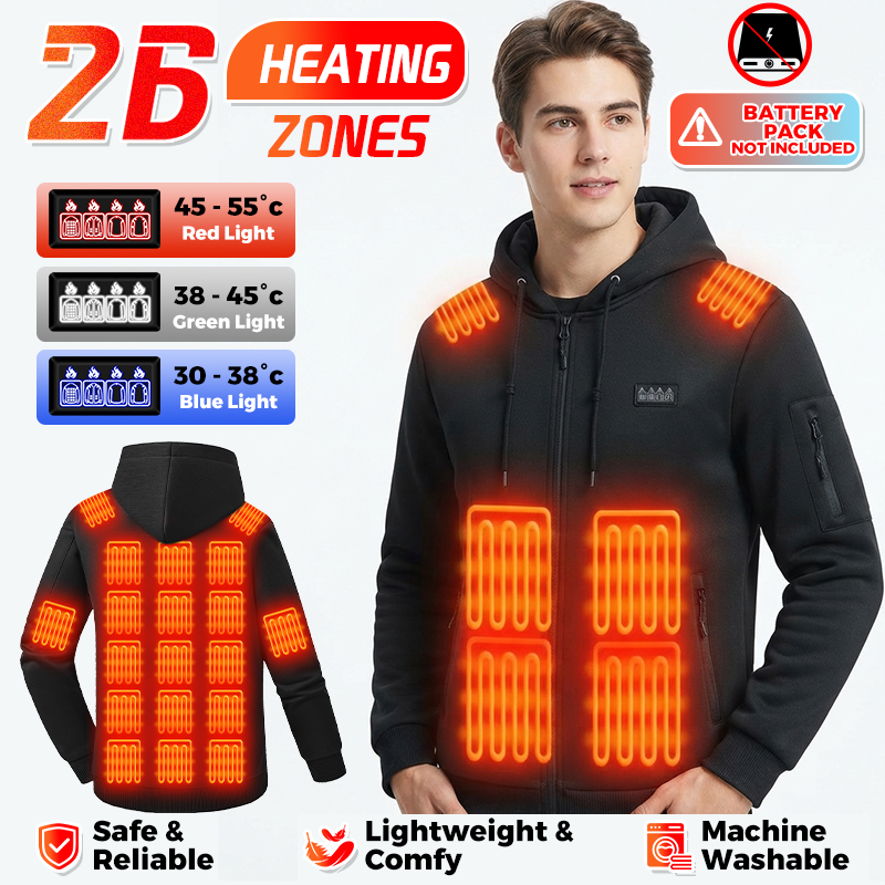 Jaket Hoodie Penghangat dengan - Winter Clothing Hiking ulasan dan harga