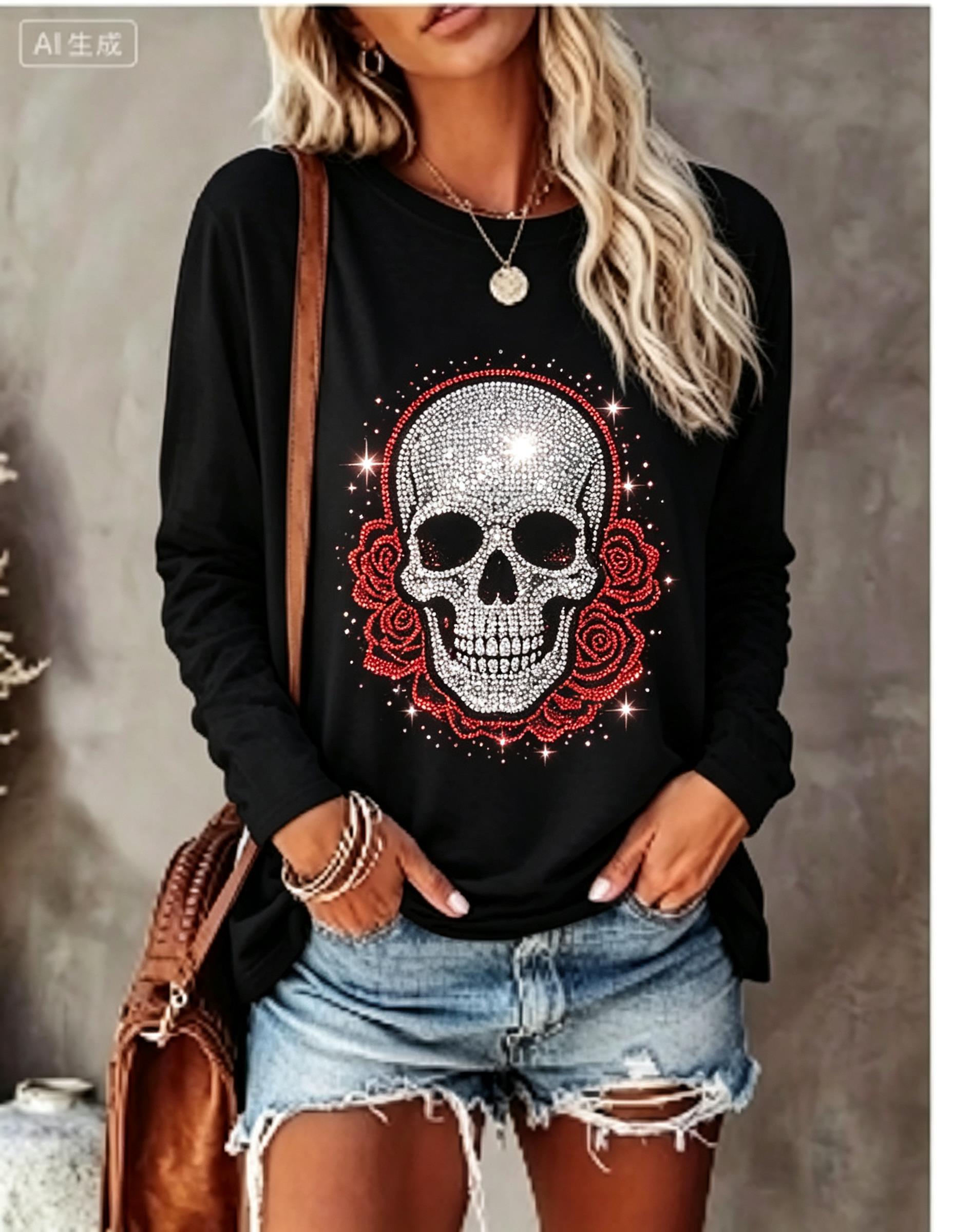 Kaos Wanita Lengan Panjang den - Winter Clothing For Women ulasan dan harga