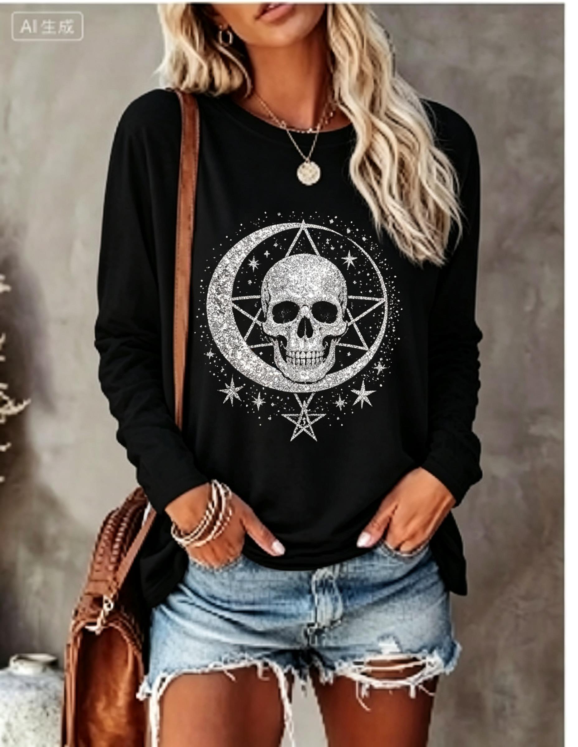 Kaos Wanita Lengan Panjang den - Winter Clothing For Women ulasan dan harga